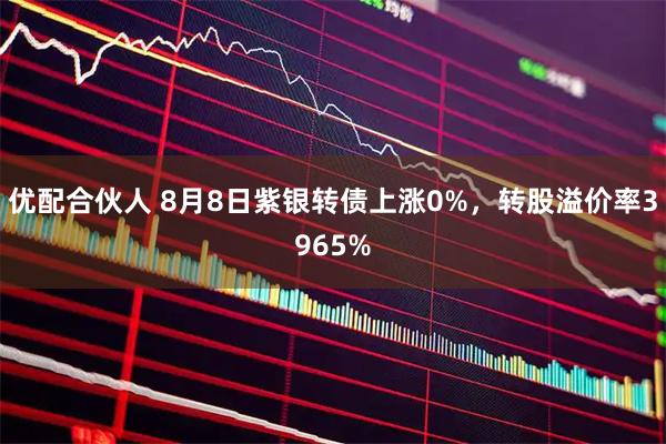 优配合伙人 8月8日紫银转债上涨0%，转股溢价率3965%