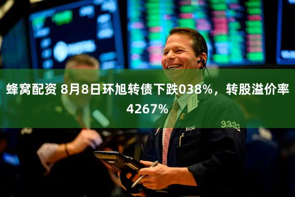蜂窝配资 8月8日环旭转债下跌038%，转股溢价率4267%